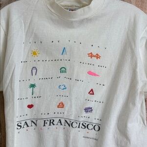💵Vintage Hanes San Francisco Graphic T-Shirt Size Small